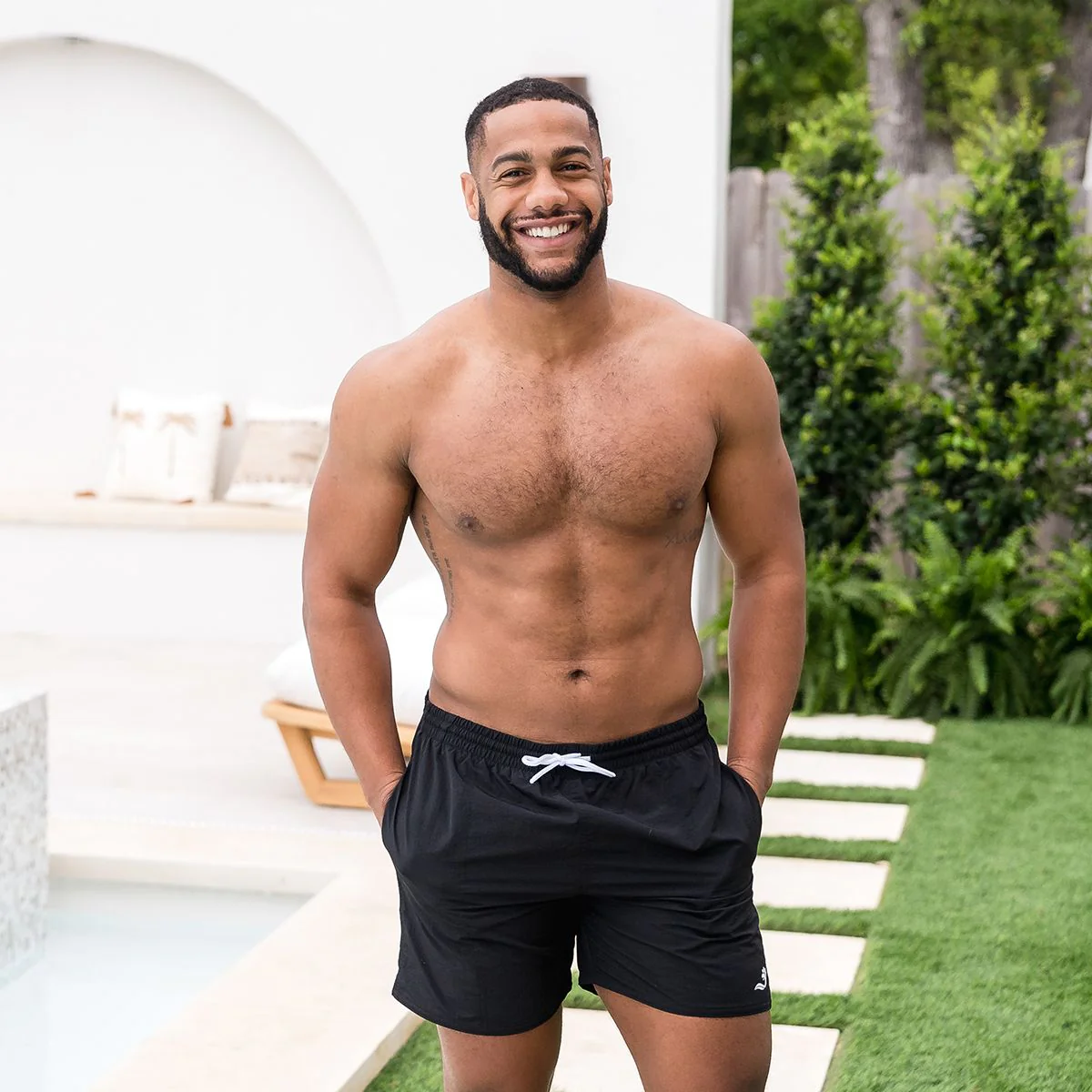 Mens Swim Shorts Black - Image 3