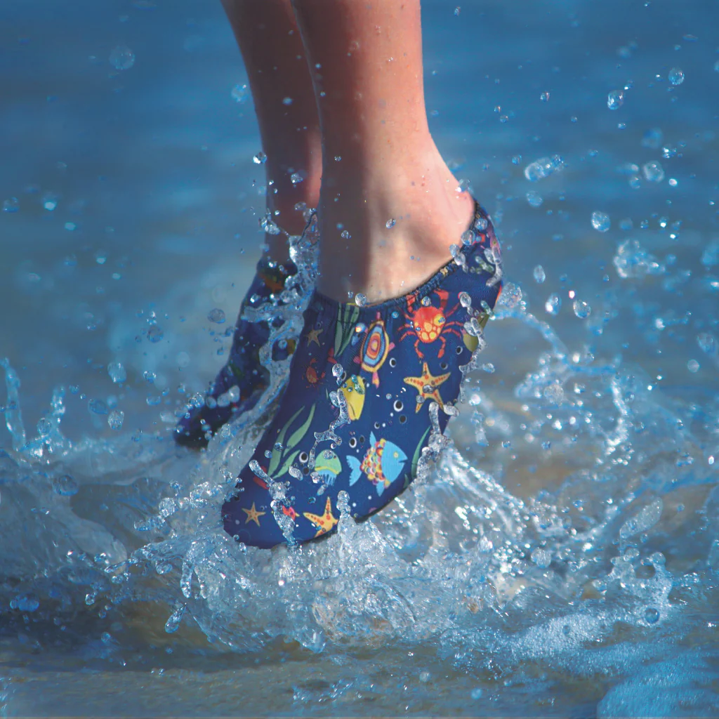Slipfree Non-slip Shoes Ocean Print - Image 3