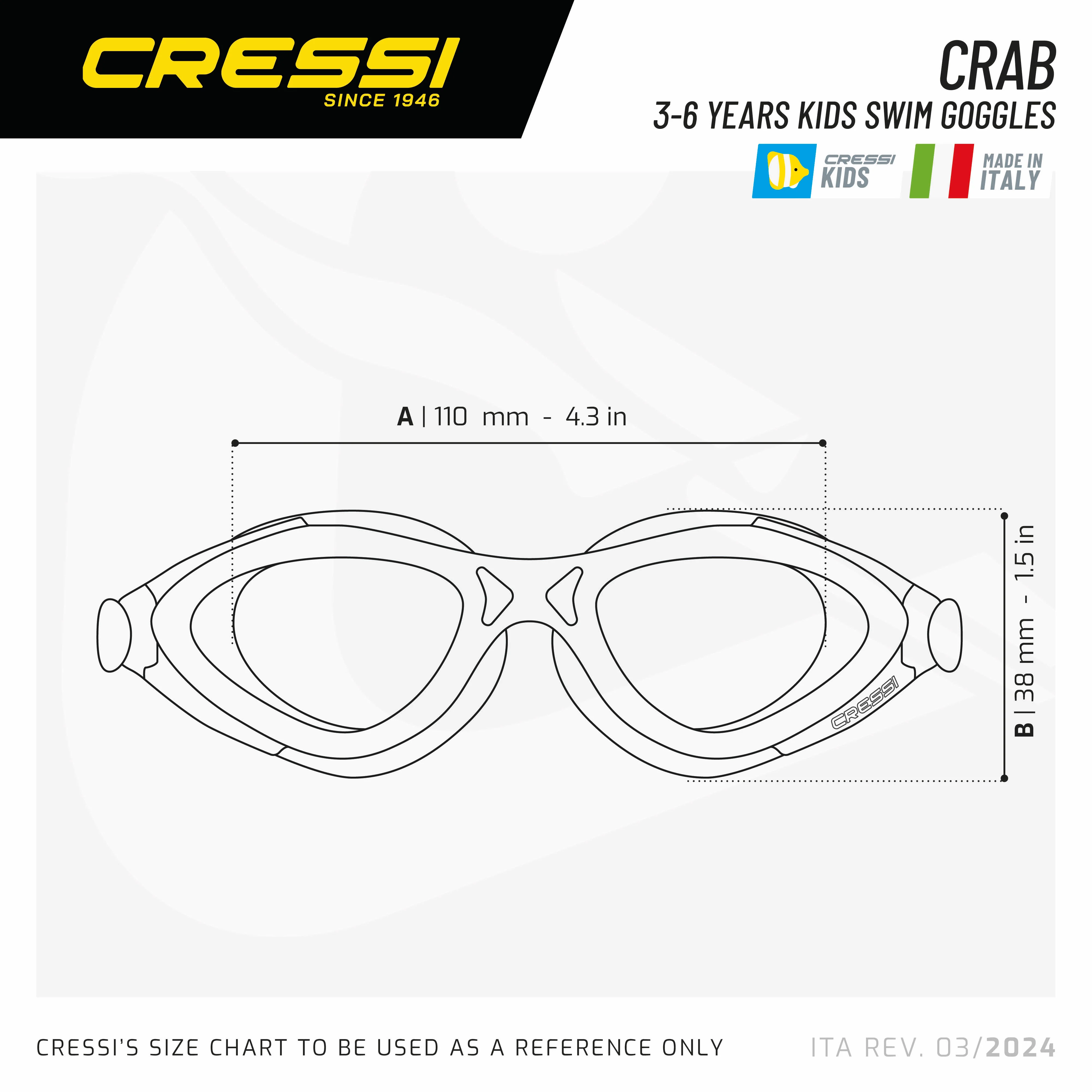 Cressi Kids Swimming Goggles Crab - Image 6