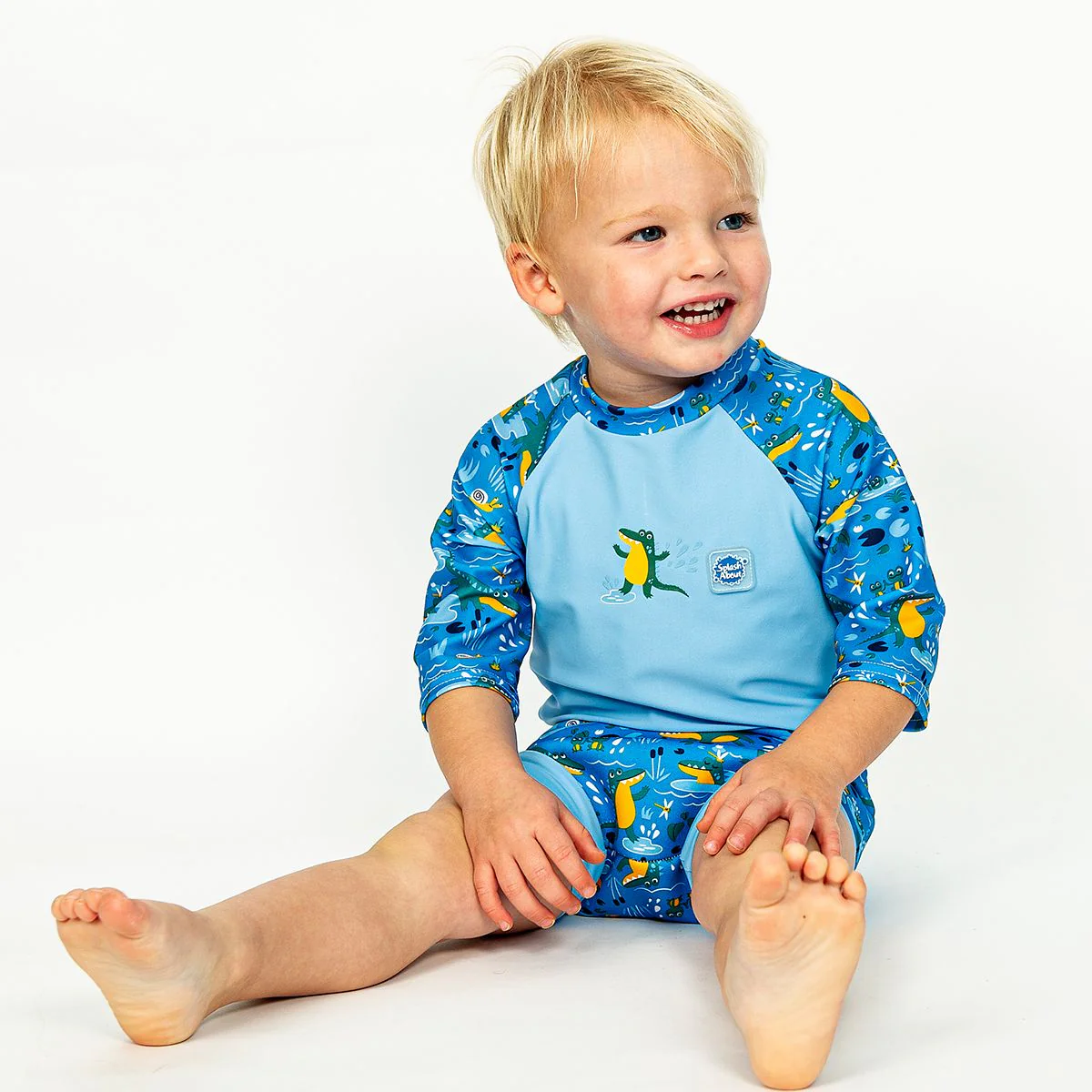 Crocodile Swamp Happy Nappy Sunsuit - Image 3