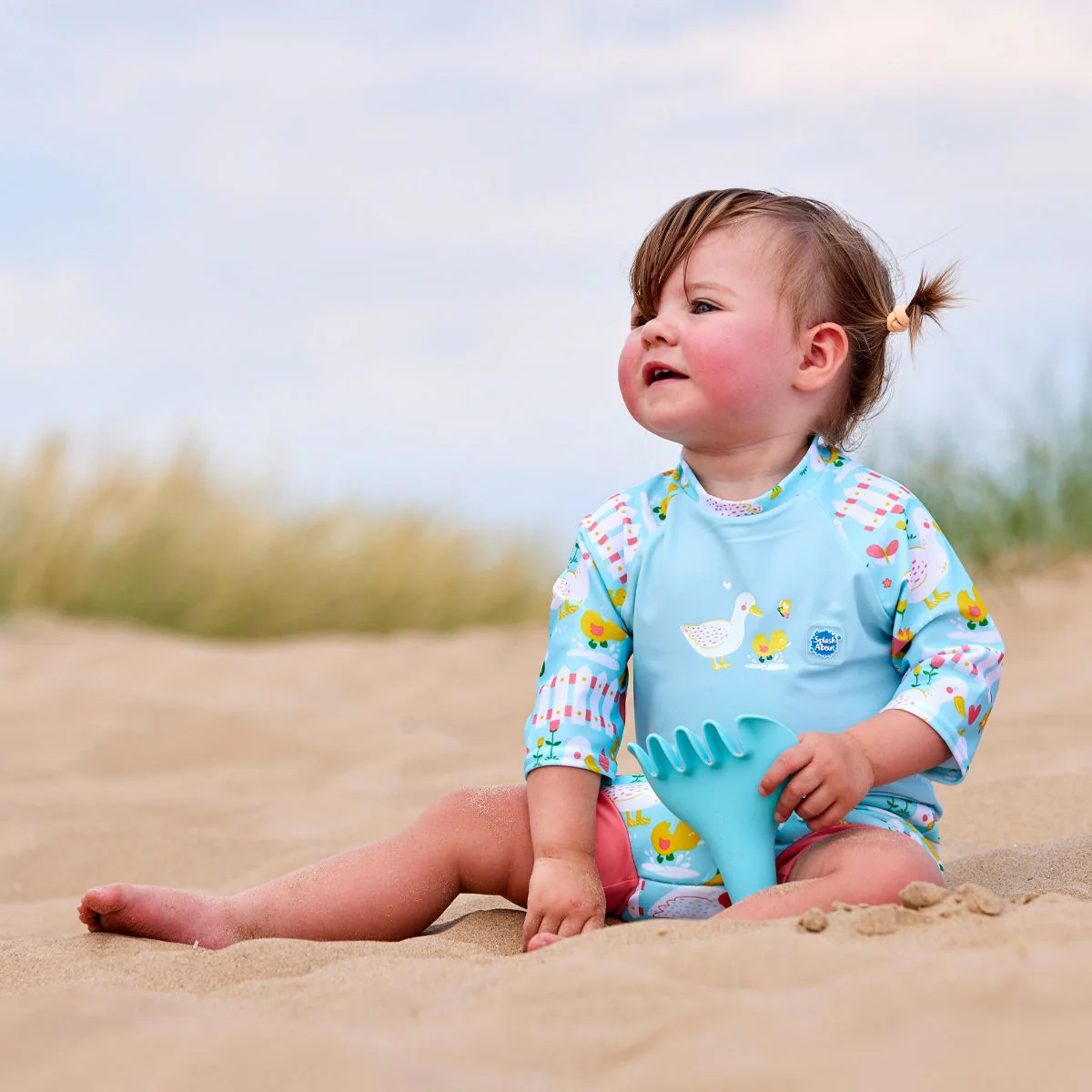 Little Ducks Happy Nappy Sunsuit - Image 3