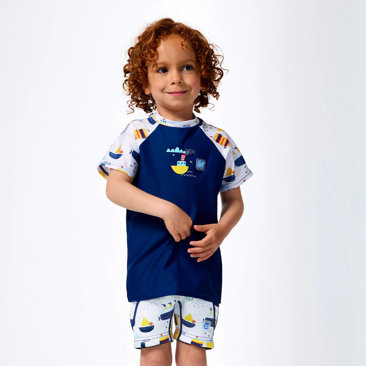 Tug Boats UV Short Sleeve Rash Top - Image 5