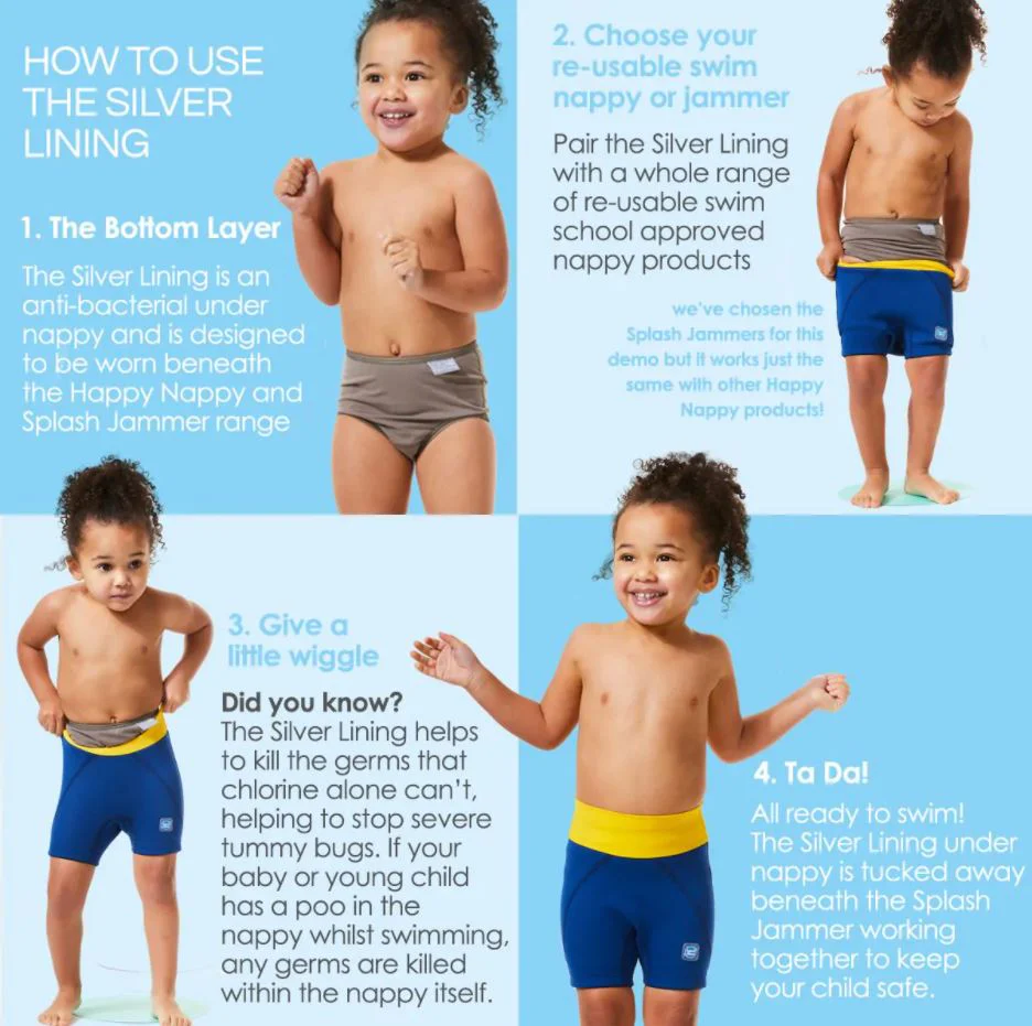 Silver Lining Nappy Wrap - Image 3