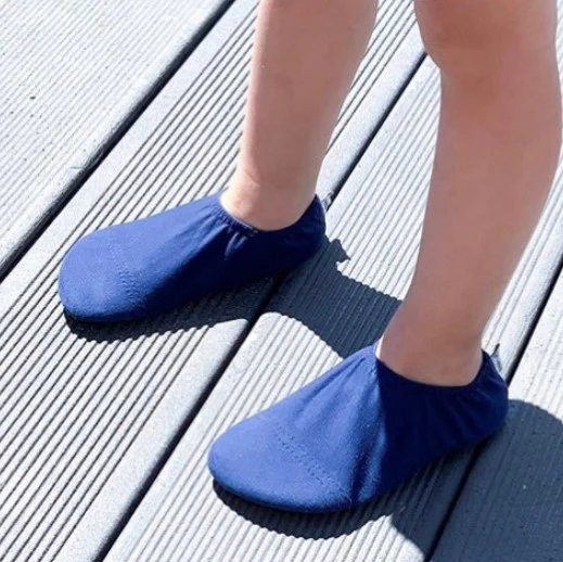 Slipfree Non-slip Shoes Navy Print - Image 3
