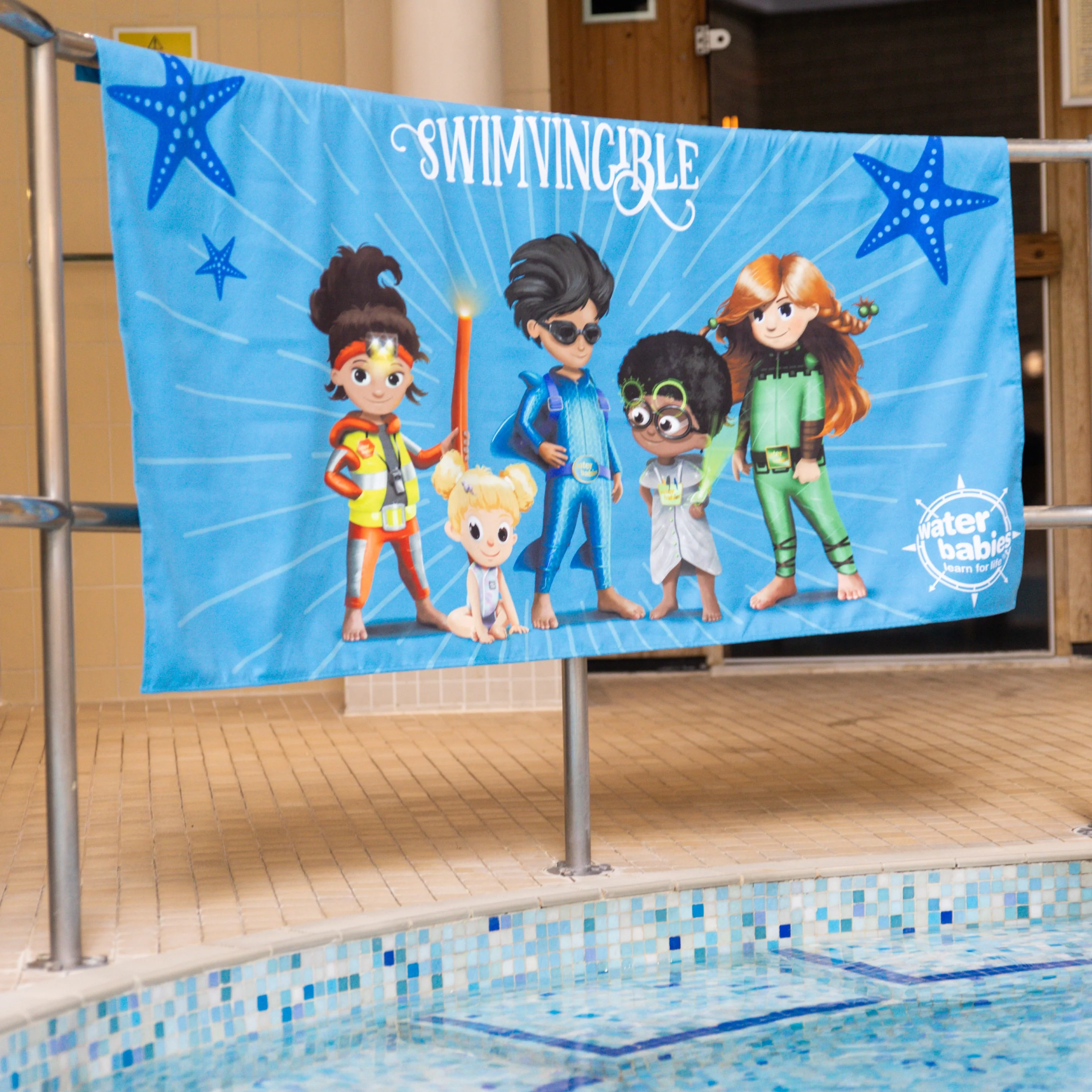 Water Babies x Dock & Bay I Am Swimvincible Pool & Beach Towel (160x90cm) - Image 3
