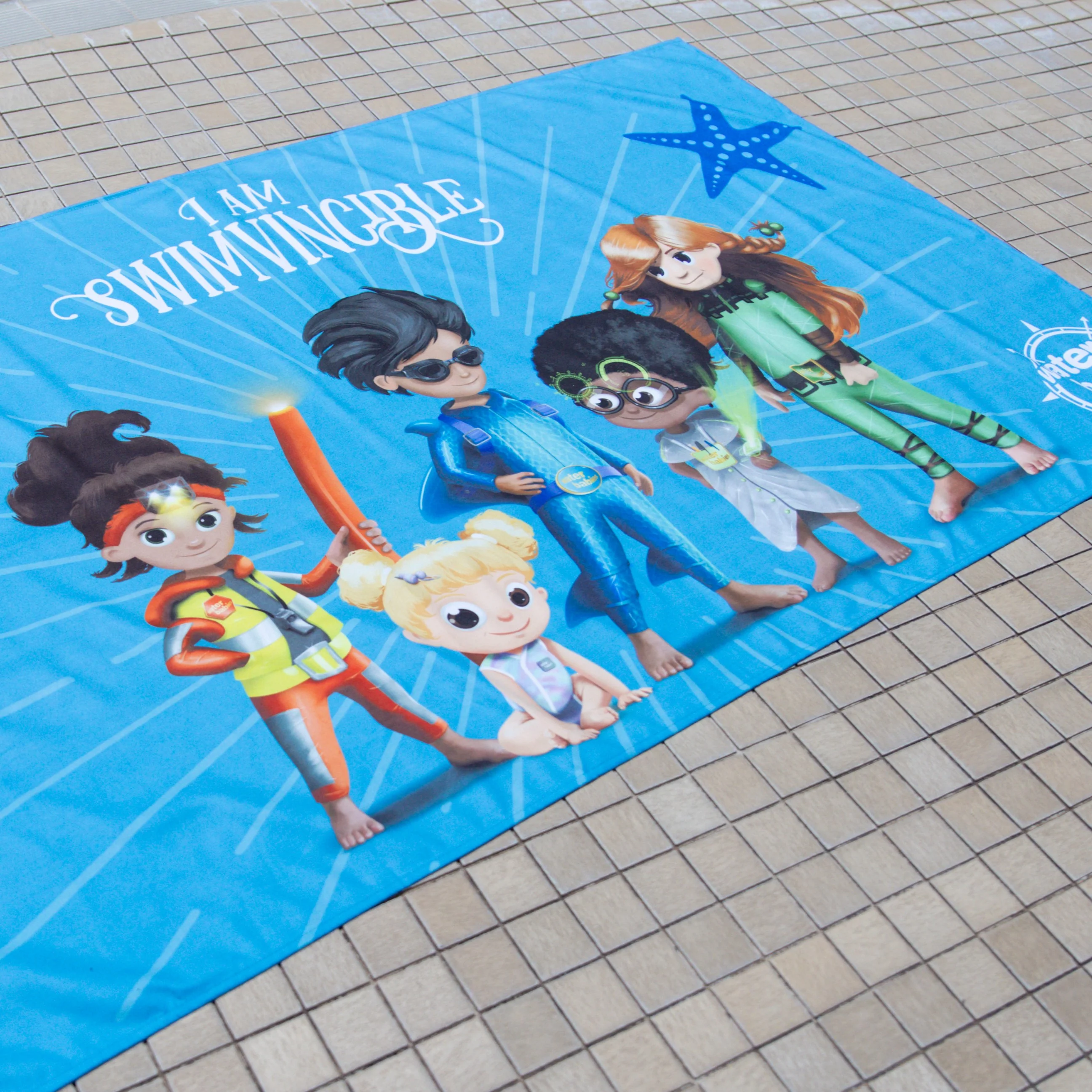 Water Babies x Dock & Bay I Am Swimvincible Pool & Beach Towel (160x90cm) - Image 4